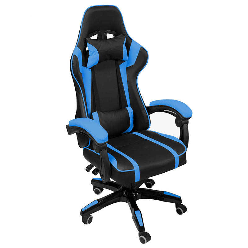Silla Gamer Consola Pc Ergonomica Reclinable Azul