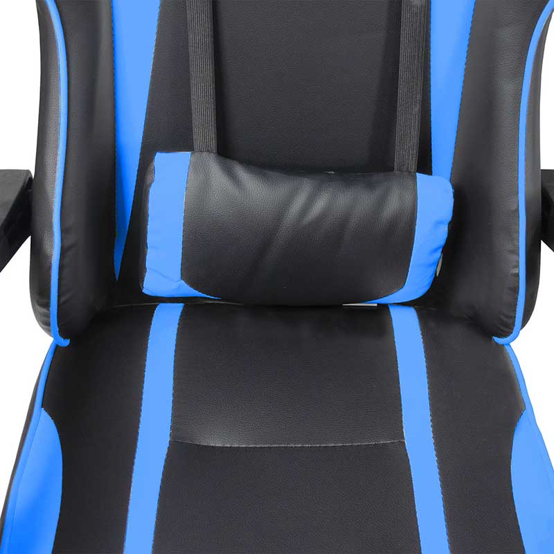 Silla Gamer Consola Pc Ergonomica Reclinable Azul