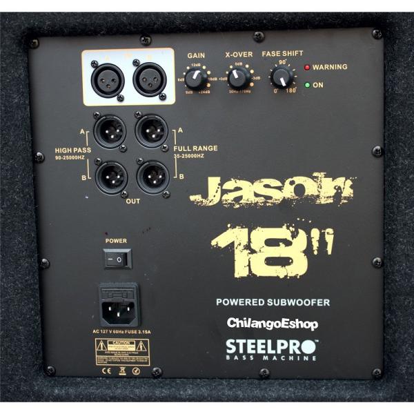 SUBWOOFER 18 AMPLIFICADO JASON18 STEELPRO