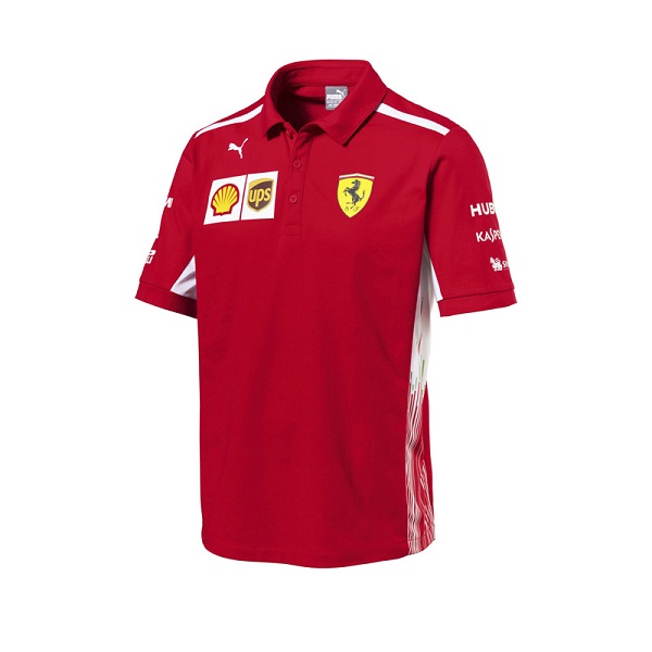 Playera Polo Hombre Oficial Scuderia Ferrari Colección 2018