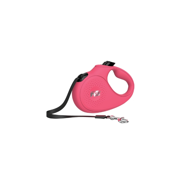 Correa Retractil 5 Mts Med Rosa Fancy Pets