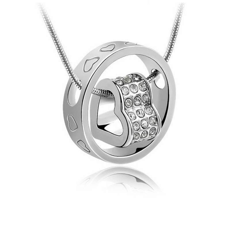 Dije My Heart For You Con Cristales De Swarovski Elements Color Cristal Byteshop