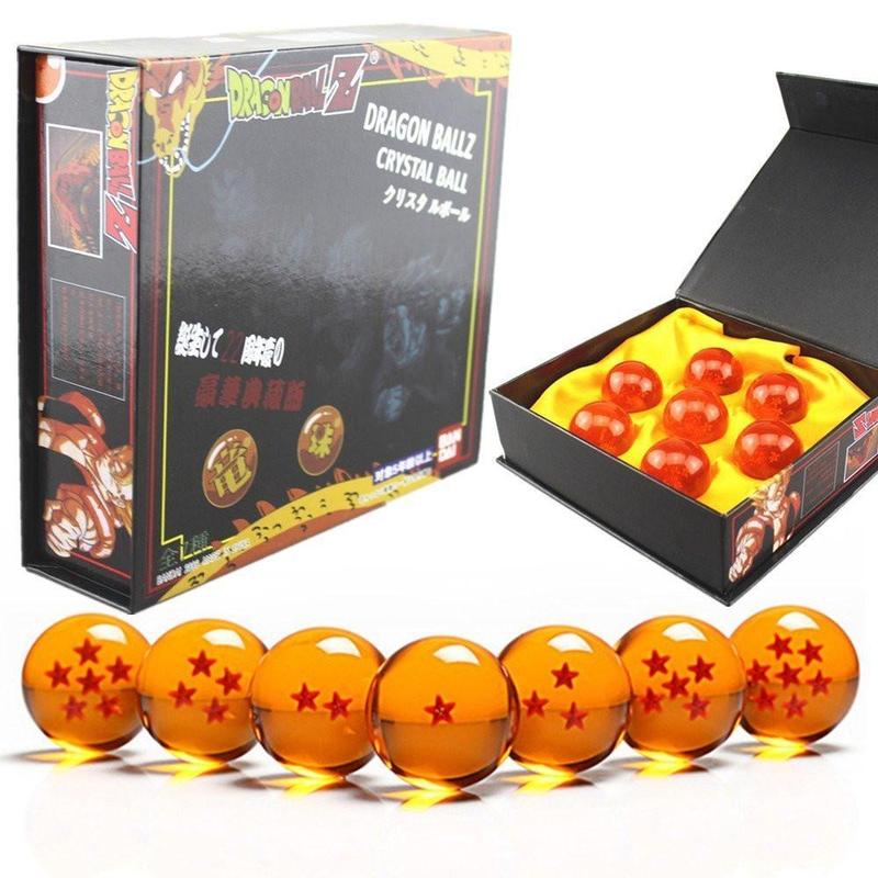 Set De 7 Esferas Del Dragon De 7.5 Cm Tamaño Real Bandai Byteshop