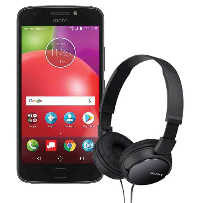 CELULAR MOTOROLA MOTO E4 5" 16GB QUAD CORE HUELLA CON DIADEMA DE REGALO