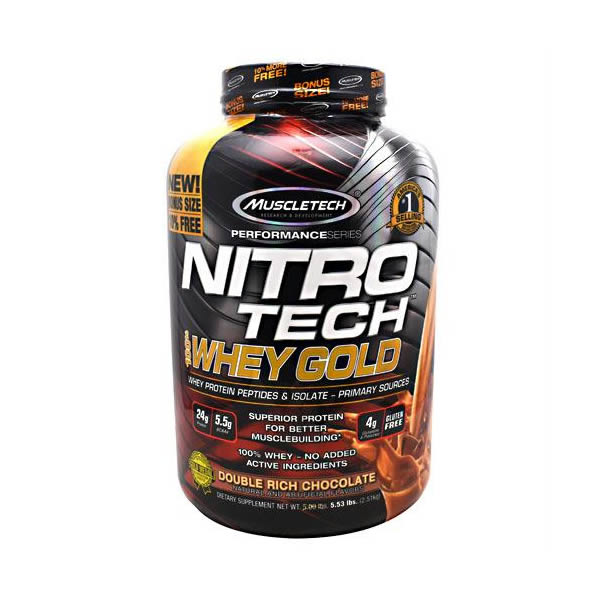 Proteina Muscletech Nitrotech Whey Gold 76 Servicios - Chocolate