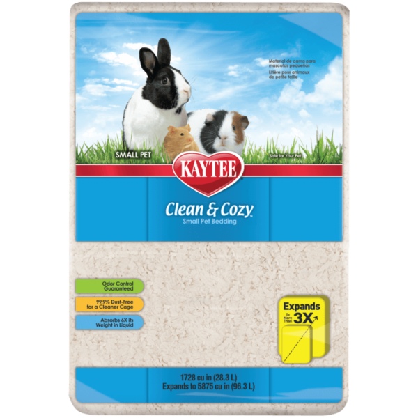 Sustrato Clean & Cozy Blanco Kaytee Todo Tipo Mascota 96.3 L
