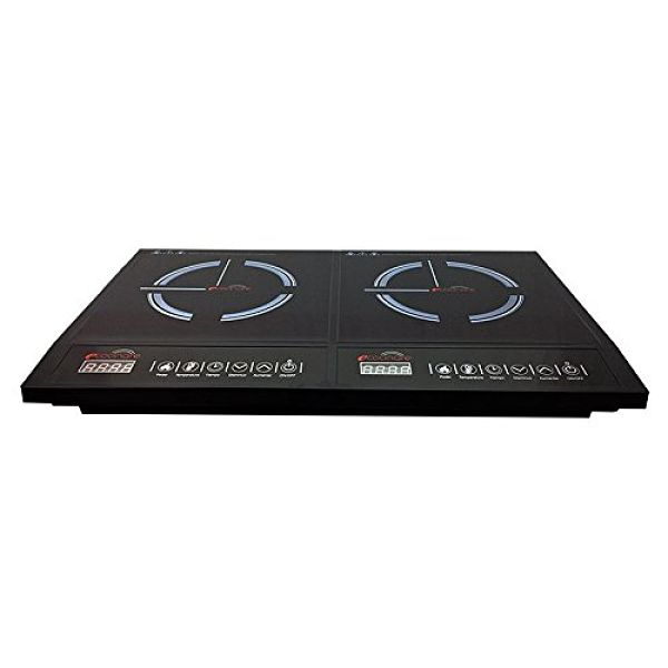 Parrilla De Induccion Magnetica Dos Quemadores, Estufa Incluye Sartén De Regalo