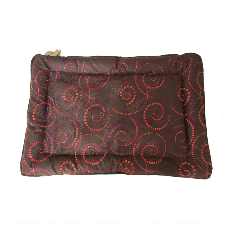 Tapete Cama Perro Arabesque Chocolate Espiral 110X90Cm