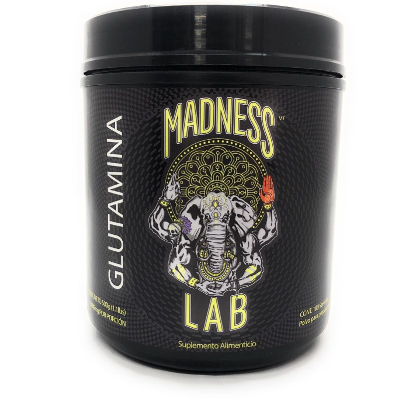 Madness Lab Glutamina 500 Gr Polvo