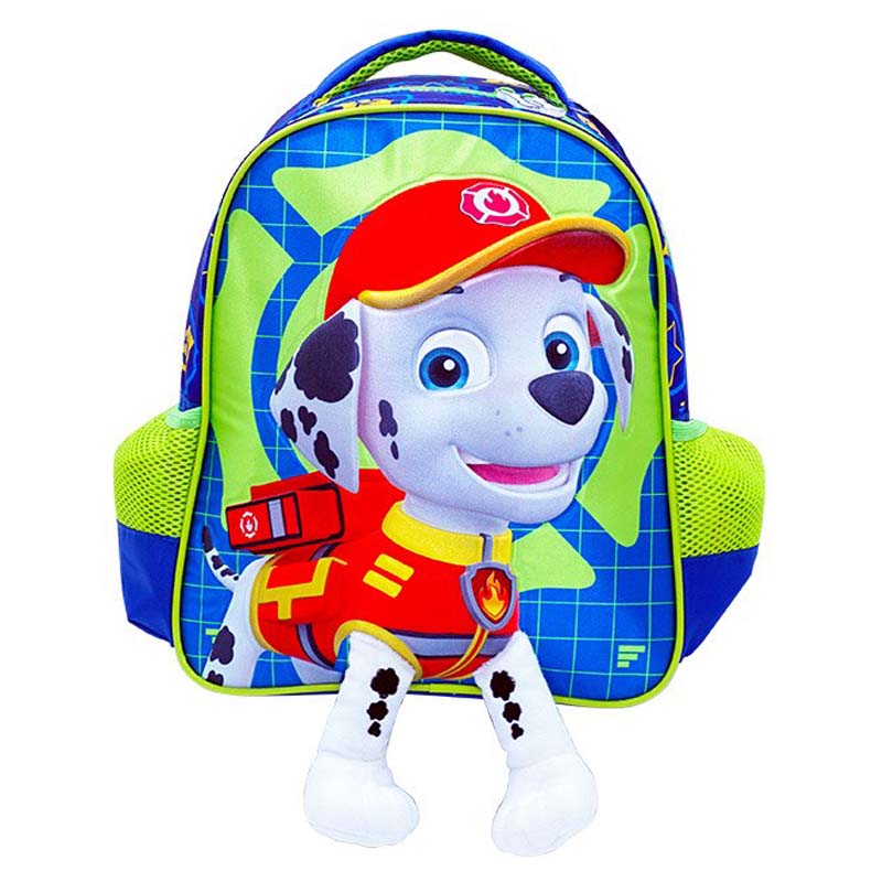 Mochila Escolar Atm Packs, Paw Patrol 1093-Azul Con Verde