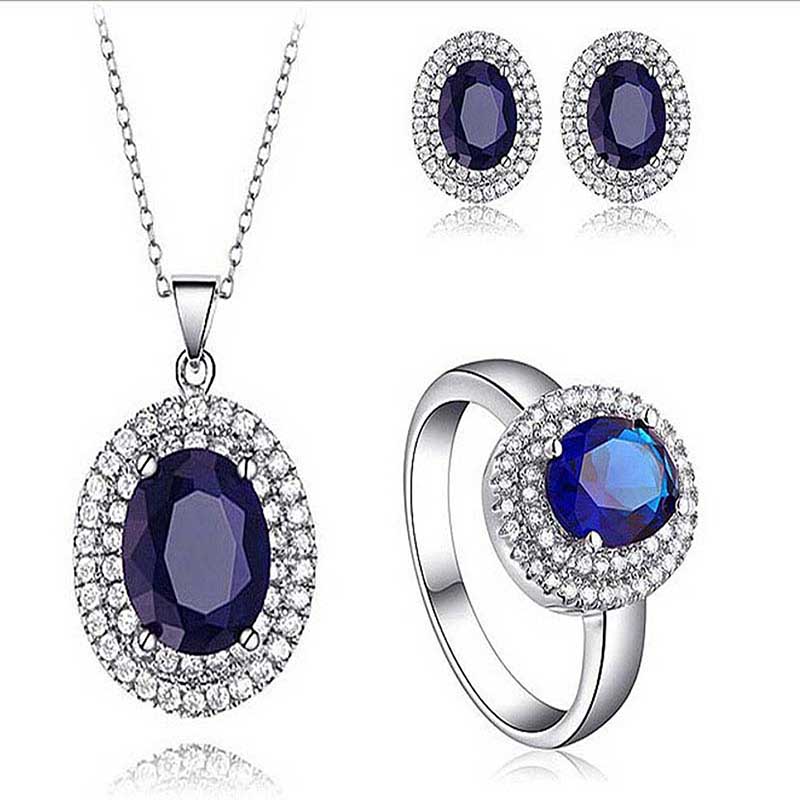 Juego De Anillo, Aretes Y Collar Toulouse, Cristal Sun With Swarovski