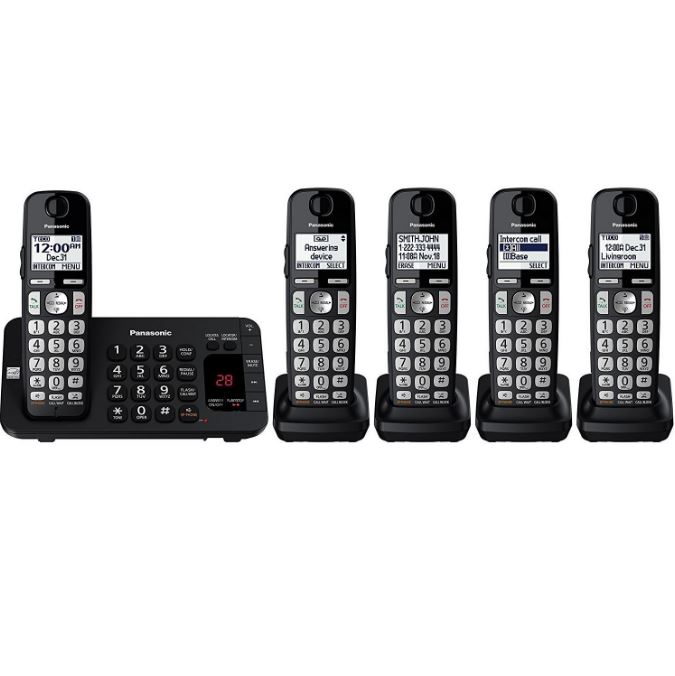 Telefono Inalambrico Panasonic Kx-Tg3645B 5 Auriculares Refurbished