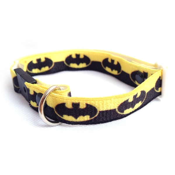 Collar Para Gato Con Diseño En Amarillo De Elástico Y Broche De Seguridad Breakaway. Marca Nyucat