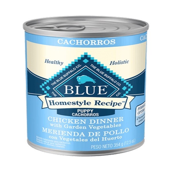 Blue Buffalo Alimento Húmedo Para Cachorro Merienda De Pollo Con Vegetales Del Huerto 354 G