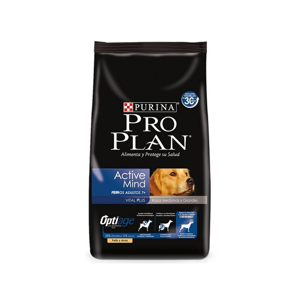 Pro Plan Alimento Para Perro Maduro Raza Mediana Y Grande Active Mind Optiage 13 Kg