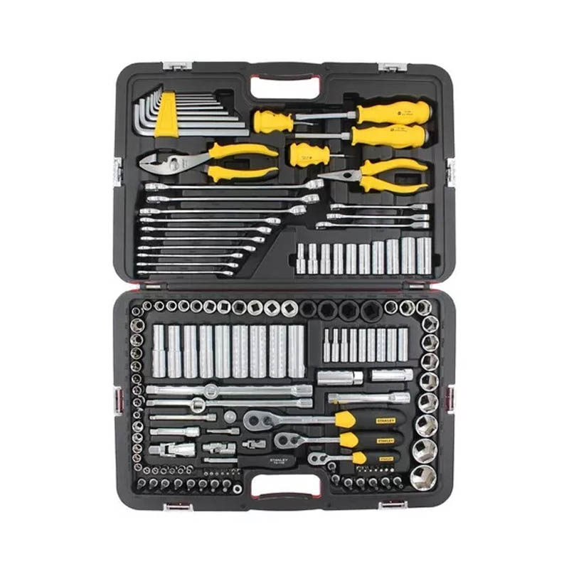 Autocle 1/2-3/8-1/4" 150 Pz Racing Rojo y Amarillo Con Portafolio R99-150La Stanley