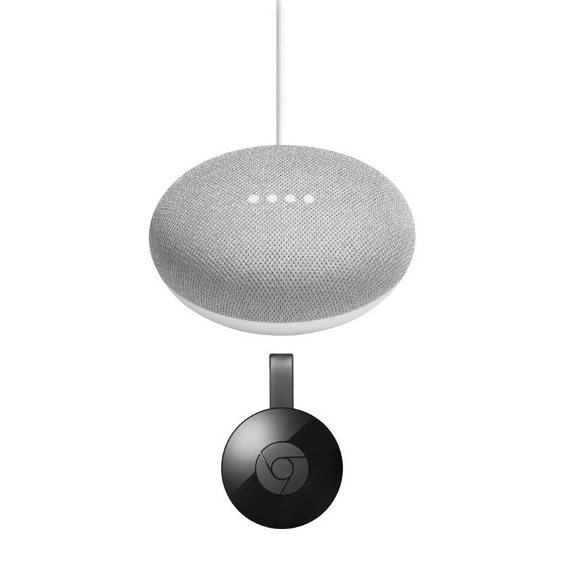 Paquete Google Chromecast + Home Mini