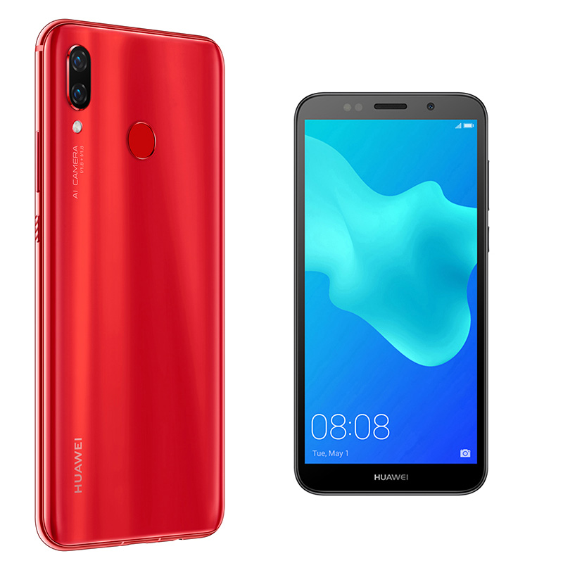 Celular HUAWEI LTE PAR-LX9 NOVA 3 Color ROJO Telcel y llévate de regalo el HUAWEI LTE DRA-LX3 Y5 2018