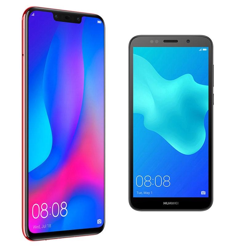 Celular HUAWEI LTE PAR-LX9 NOVA 3 Color ROJO Telcel y llévate de regalo el HUAWEI LTE DRA-LX3 Y5 2018