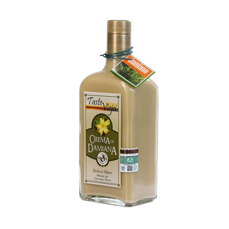 Crema De Damiana Artesanal Gourmet De Baja California Sur 750 Ml