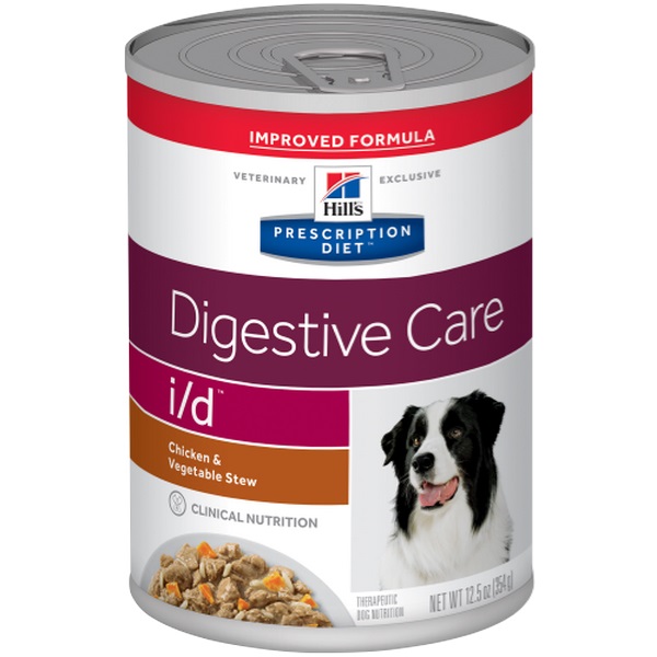 Hills Prescription Diet Alimento Húmedo Para Perro I/d Estofado De Pollo Y Vegetales Lata 370 Gr