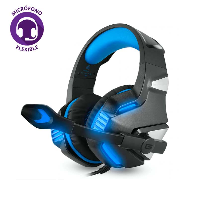 REDLEMON AudÃfonos Gamer V3 con Sonido Estéreo 360° High Definition, Micrófono Ajustable Omnidireccional
