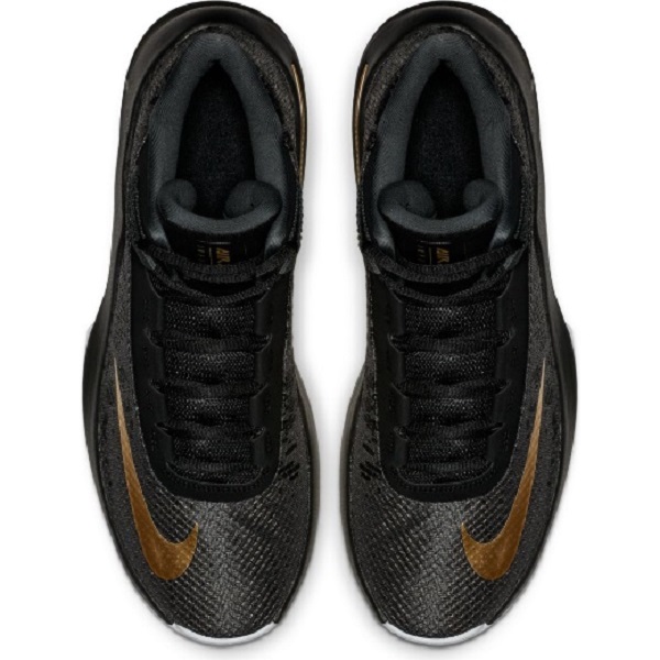 NIKE TENIS AIR MAX INFURIATE 2 NEGRO DORADO