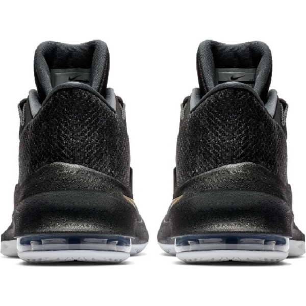 NIKE TENIS AIR MAX INFURIATE 2 NEGRO DORADO