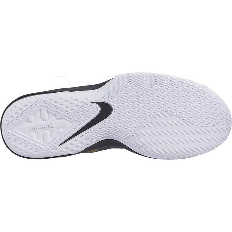 NIKE TENIS AIR MAX INFURIATE 2 NEGRO DORADO