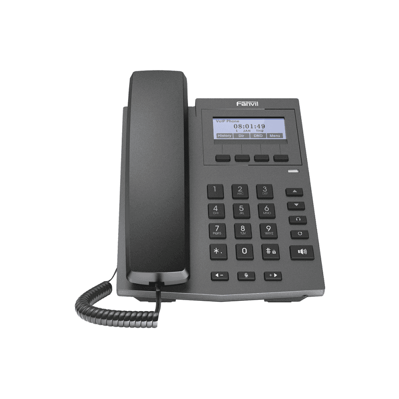 Teléfono Ip Empresarial 2 Lineas Pantalla Poe Fanvil X1Fp