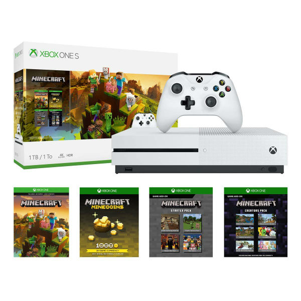 Xbox One S 1TB Console - Minecraft Creators Bundle + dos regalos