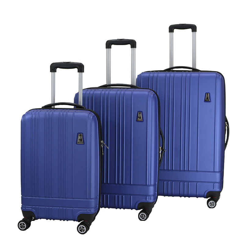 Maletas Abs Con Ruedas Pacific Coast 001 Set De 3 Color Azul Metalico