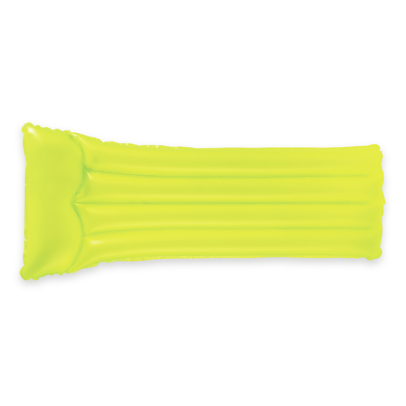 Flotador Colchon Inflable Almohadilla Piscina Naranja Intex
