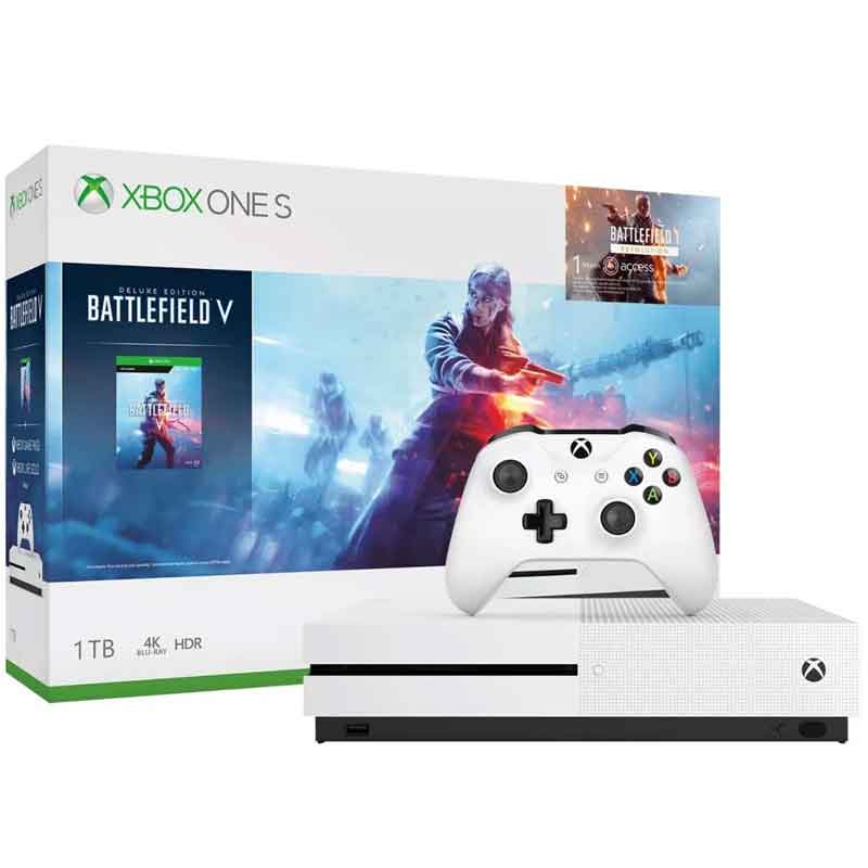 Consola Xbox One S 1Tb 4K Blu-Ray Control Inalambrico Battlefield V