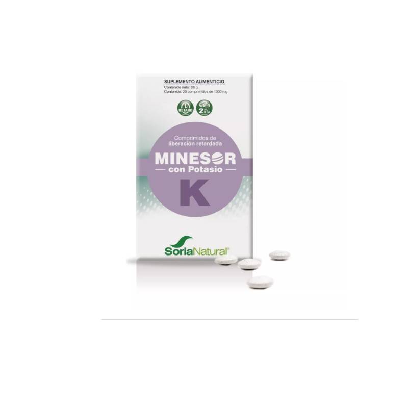 Minesor Potasio Caja Con 20 Comprimidos 37388 Soria Natural