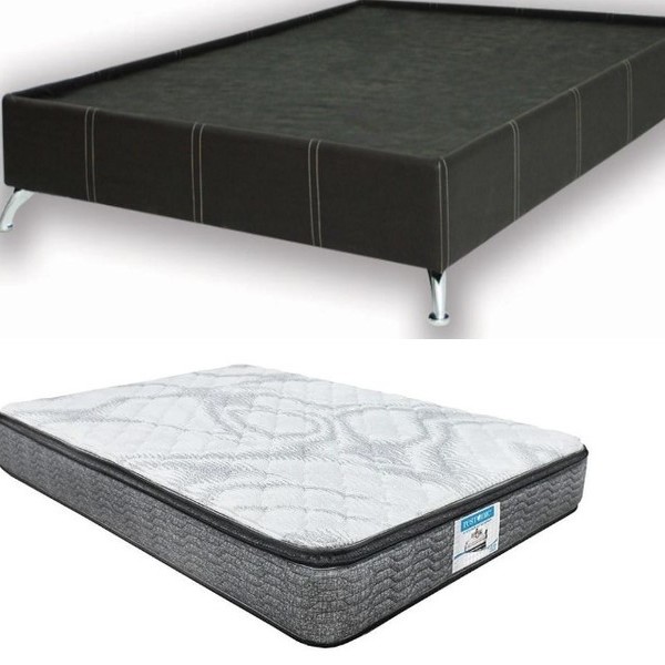 Colchón Restonic Siesta Matrimonial Con Base De Vinipiel