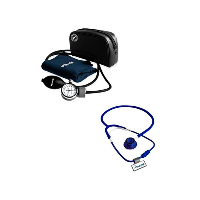 Kit Baumanometro Y Estetoscopio Doble Checkatek By Hergom