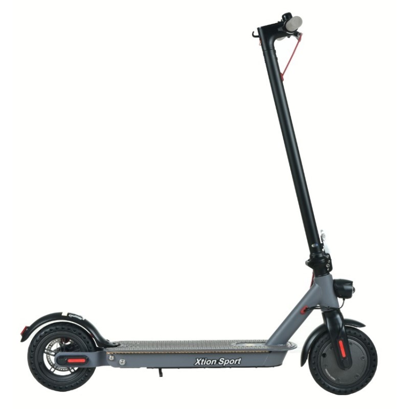 Scooter Patin Electrico Xtion Sport Color Negro Con Asiento Desmontable