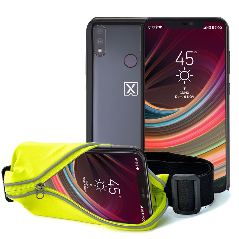 Celular LANIX LTE ALPHA 9 Color NEGRO Telcel y de regalo una Cangurera impermeable de cinturón