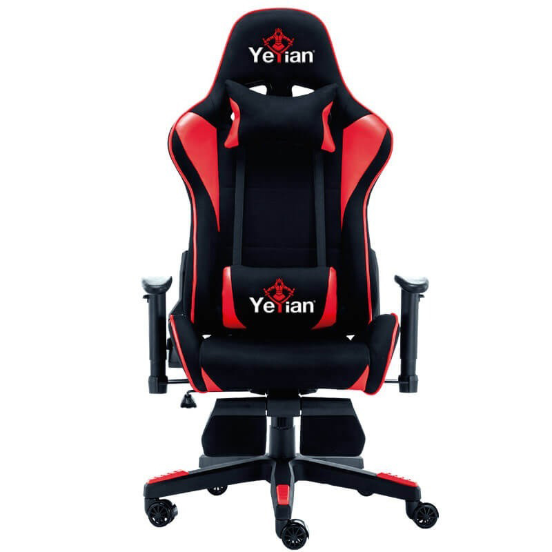 Silla Gamer Ergonomica Reclinable Descanza Pies Rojo Yeyian