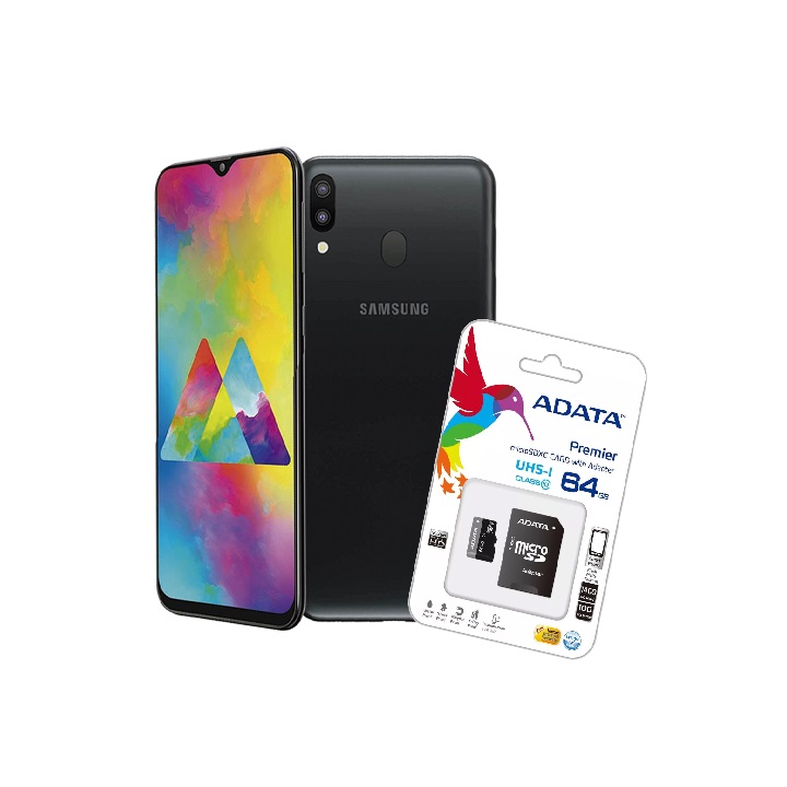 Celular Samsung Galaxy M20 32GB RAM 3GB Super Bateria Nuevo NEGRO + Regalo Micro SD 64GB