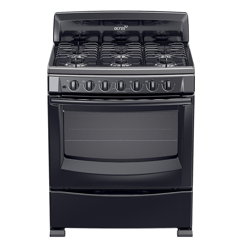 Estufa Al Piso Acros Af5001Z 30 Pulgadas 6 Quemadores Negra