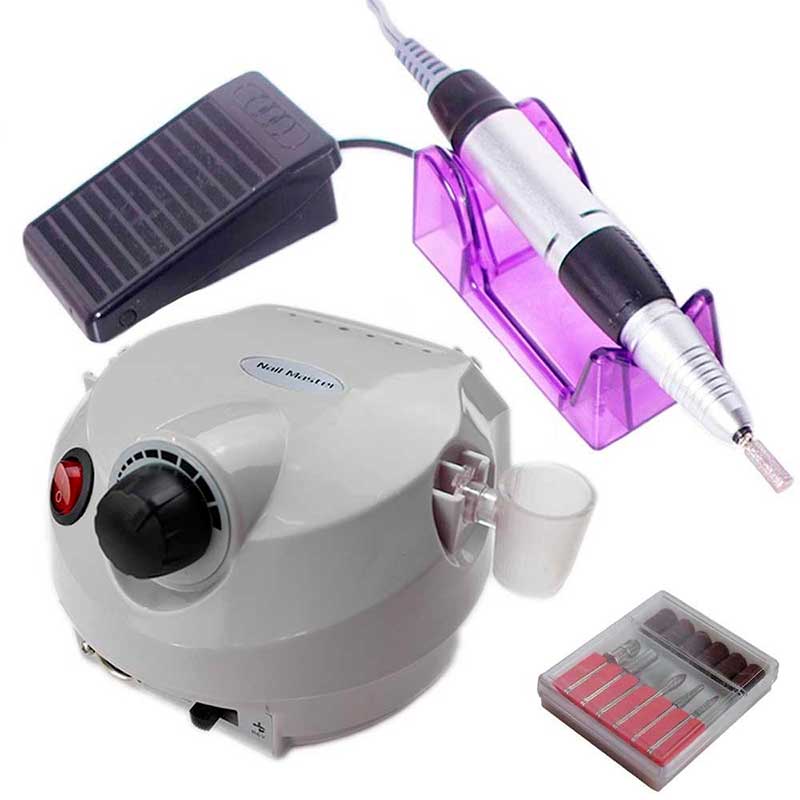 Taladro Pulidor Portatil Uñas Manicura Blanco Gelish Acrilico