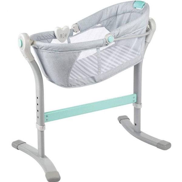 Cuna By Your Bed Grey And Teal Summer