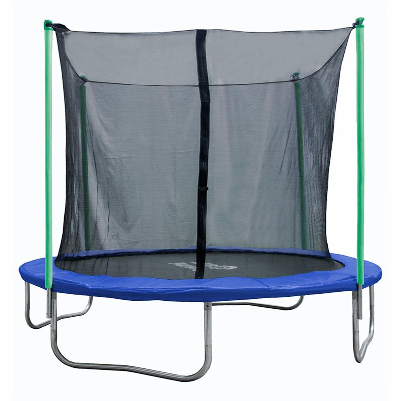 Trampolin 24 Mts Brincolin 8 Ft Uso Rudo Tumbling Color Azul Infantil Con Red