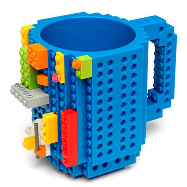 Taza Para Café Y Té Happyware Bloques Armables Azul