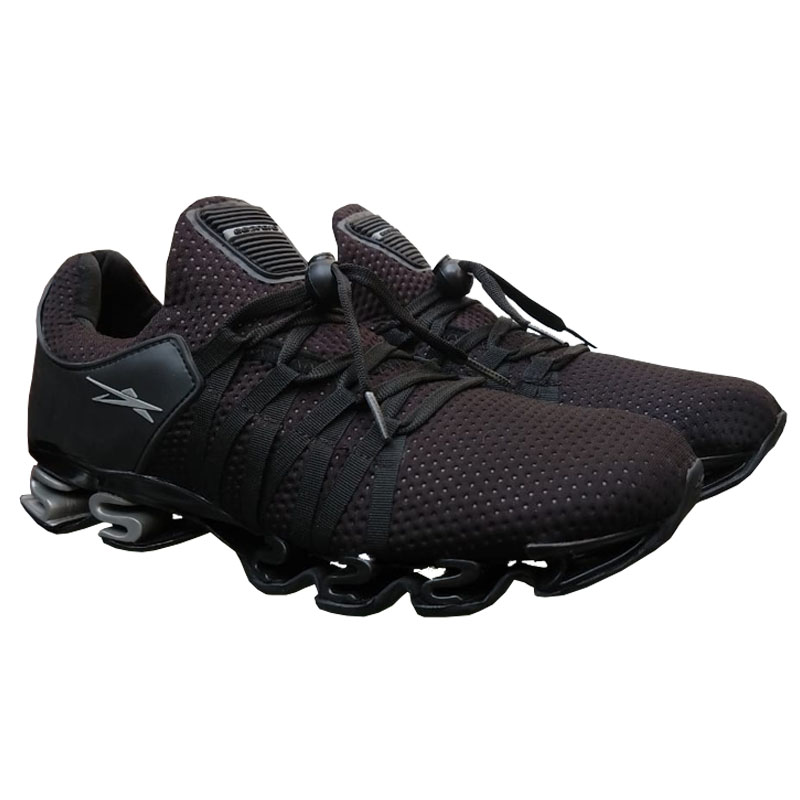 Tenis Deportivo Runing Eescord Negro/negro Hombre Caballero