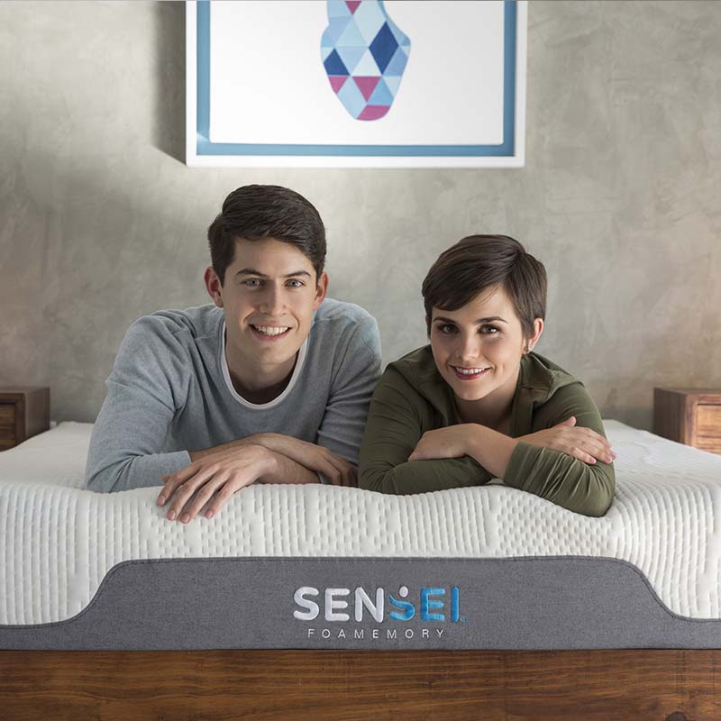 Colchón De Memory Foam Matrimonial Sensei, Empacado Al Vacío Y Entregado En Caja