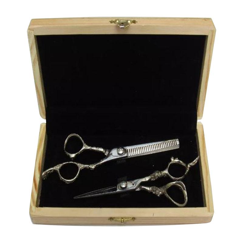 Estuche Tijeras De Dragón Plata Nefertary Hueso