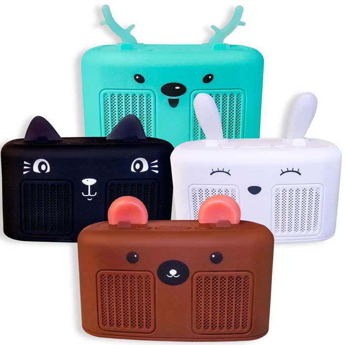 Bocina Inalambrica Oso,conejo,reno,gato Bt Radior Fm, Bt, Sd Card, Usb, 2 En 1 Sg10·m59 / Sg11·m58 / Sg12·m60 / Sg13·m57